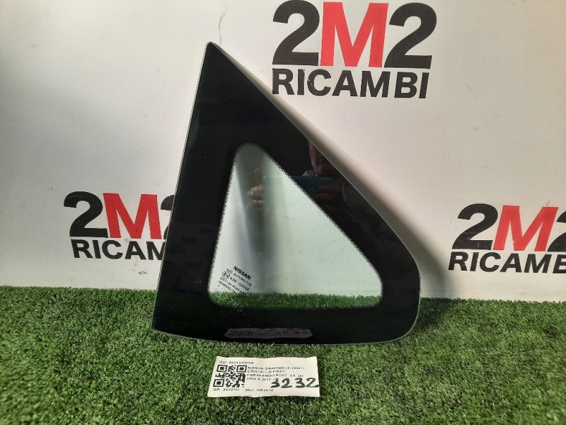 Cristallo Fisso Parafango POST SX 83313JD00A Nissan Qashqai I 2007