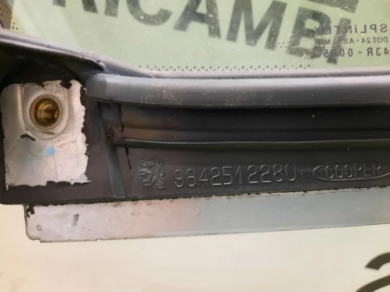 Cristallo Fisso Porta ANT DX 9642512280 Peugeot 307 CC 2001