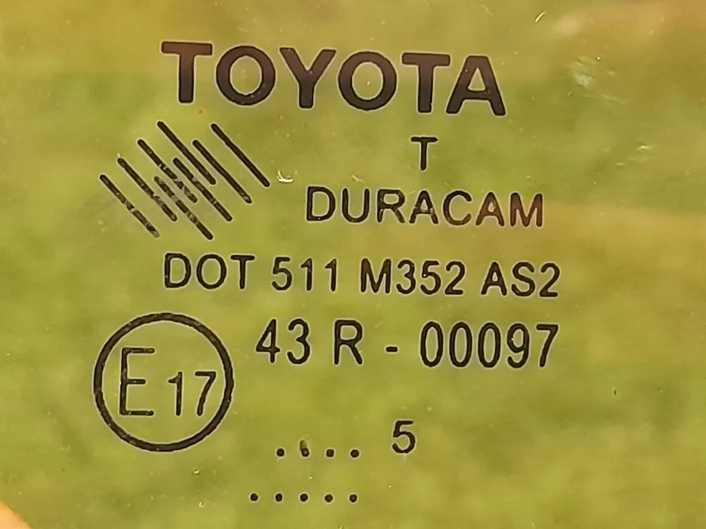 Cristallo Fisso Porta ANT DX VETRO CRISTALLO FISSO PORTA 43R-00097 Toyota Yaris IV 2012