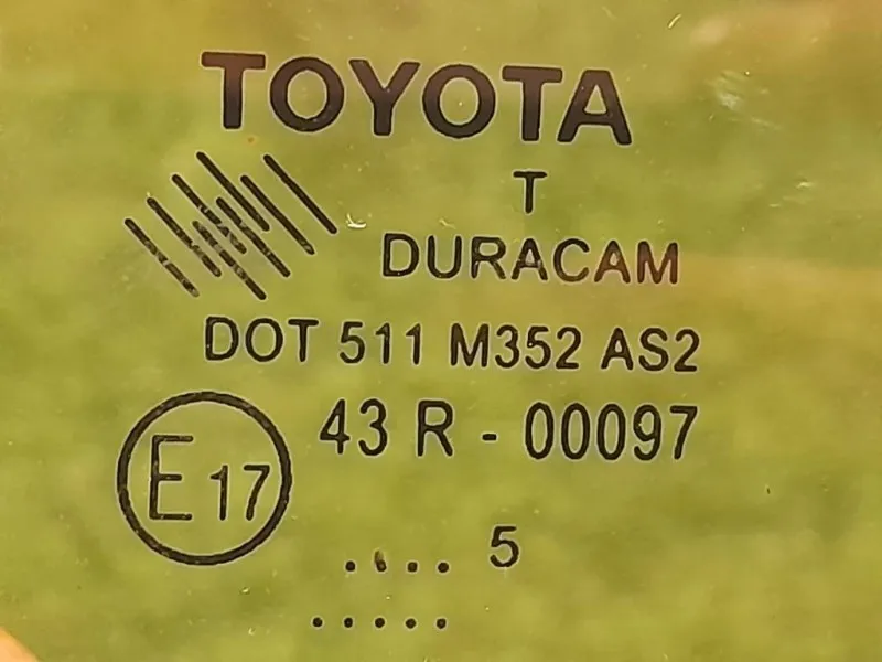 Cristallo Fisso Porta ANT DX VETRO CRISTALLO FISSO PORTA 43R-00097 Toyota Yaris IV 2012