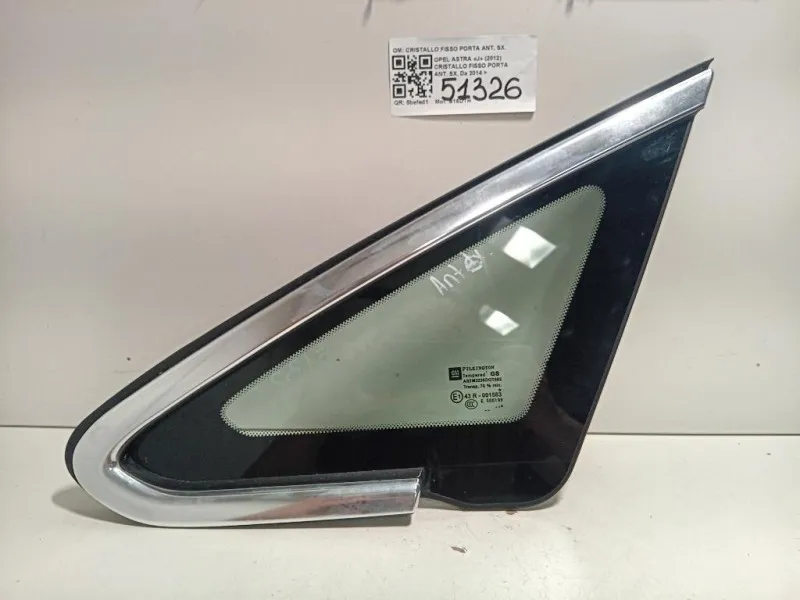 Cristallo Fisso Porta ANT SX CRISTALLO FISSO PORTA ANT SX Opel Astra J 2012