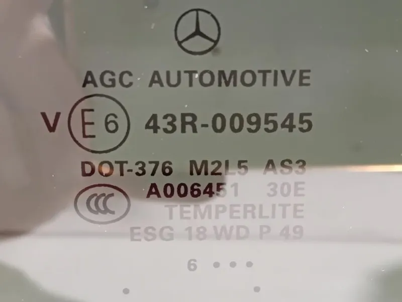 Cristallo Fisso Porta POST DX A166 7301455 Mercedes Classe GLE W166 2015