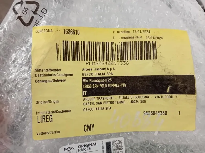 Cristallo Fisso Porta POST DX 9825845380 Peugeot 2008 I 2016