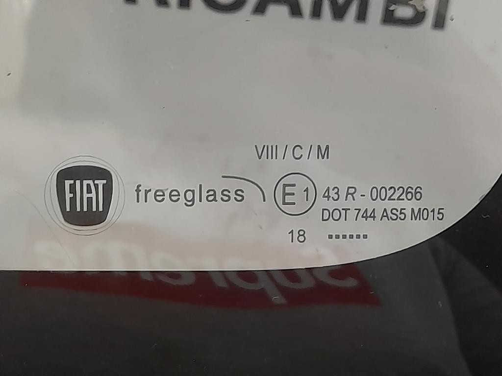 Cristallo Fisso Porta POST SX 51883718 Fiat 500 II 2008