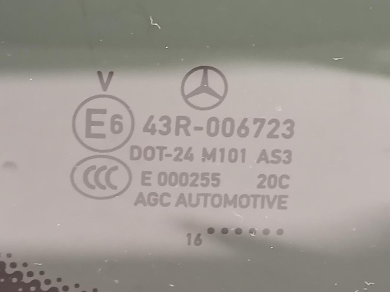 Cristallo Fisso Porta POST SX 43R-006723 Mercedes Classe GLC X253 2016