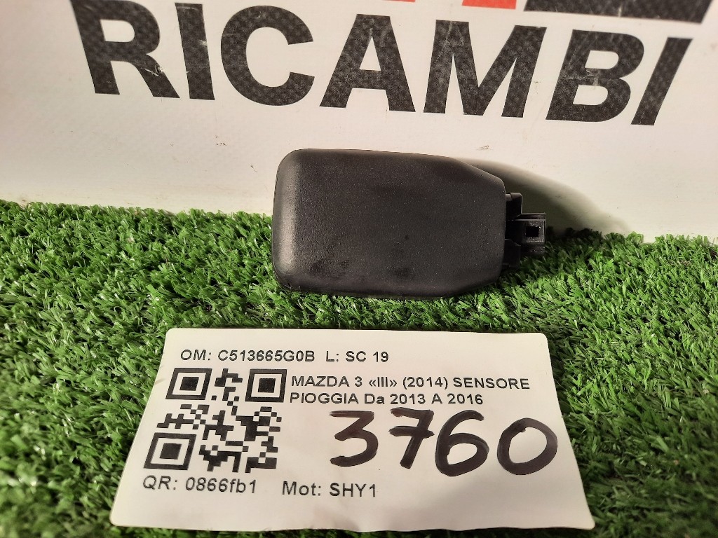 Sensore Pioggia C513665G0B Mazda 3 III 2014