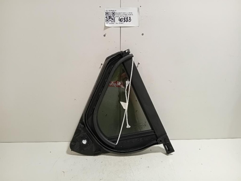 Cristallo Fisso Porta POST SX 9825845180 Peugeot 2008 I 2016