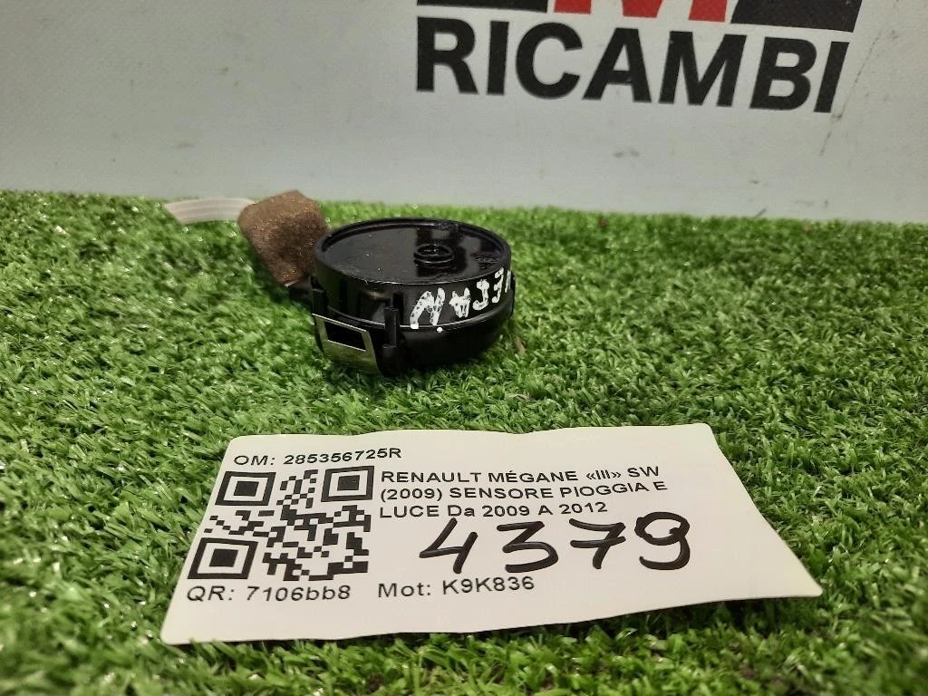 Sensore Pioggia E LUCE 285356725R Renault Mégane III SW 2009