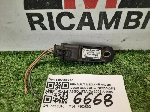 Sensore Pressione Assoluta 8200168253 Renault Megane II CC 2003