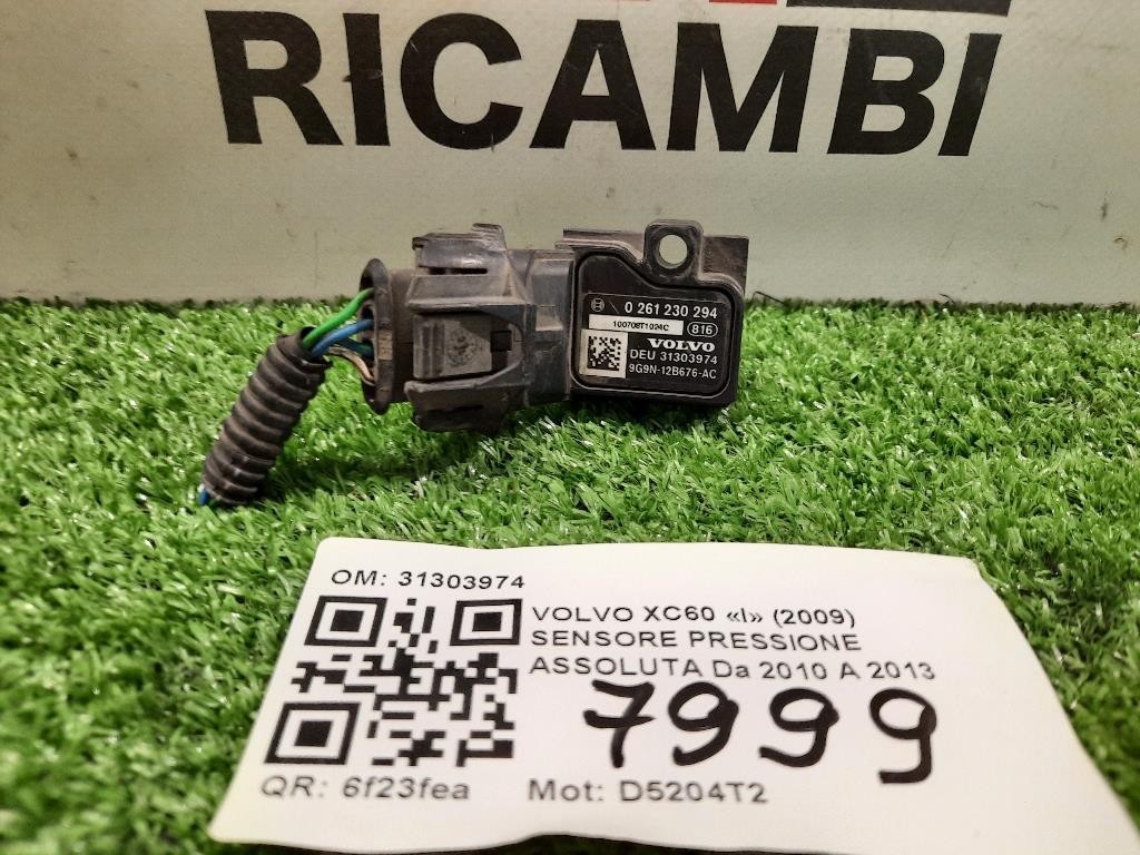 Sensore Pressione Assoluta 31303974 Volvo XC60 I 2009