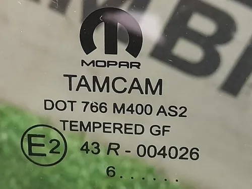 Cristallo Scendente Porta ANT DX 43R004026 Fiat TIPO II 2016