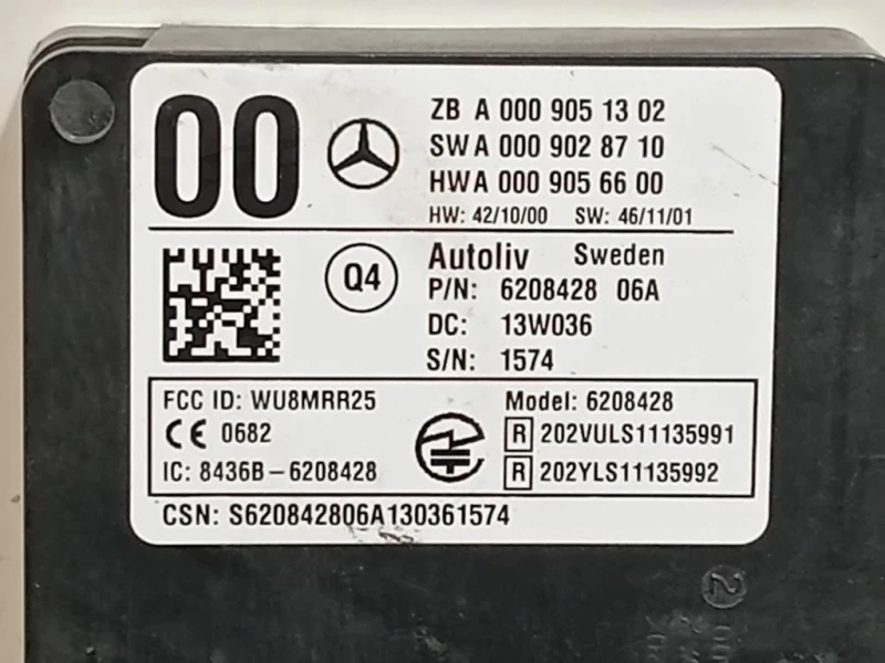 Sensore Radar Distronic ACC A0009051302 Mercedes Classe A W176 2013