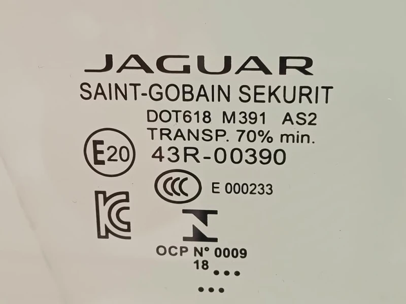 Cristallo Scendente Porta ANT DX CRISTALLO SCENDENTE PORTA ANT DX Jaguar E-pace 2017