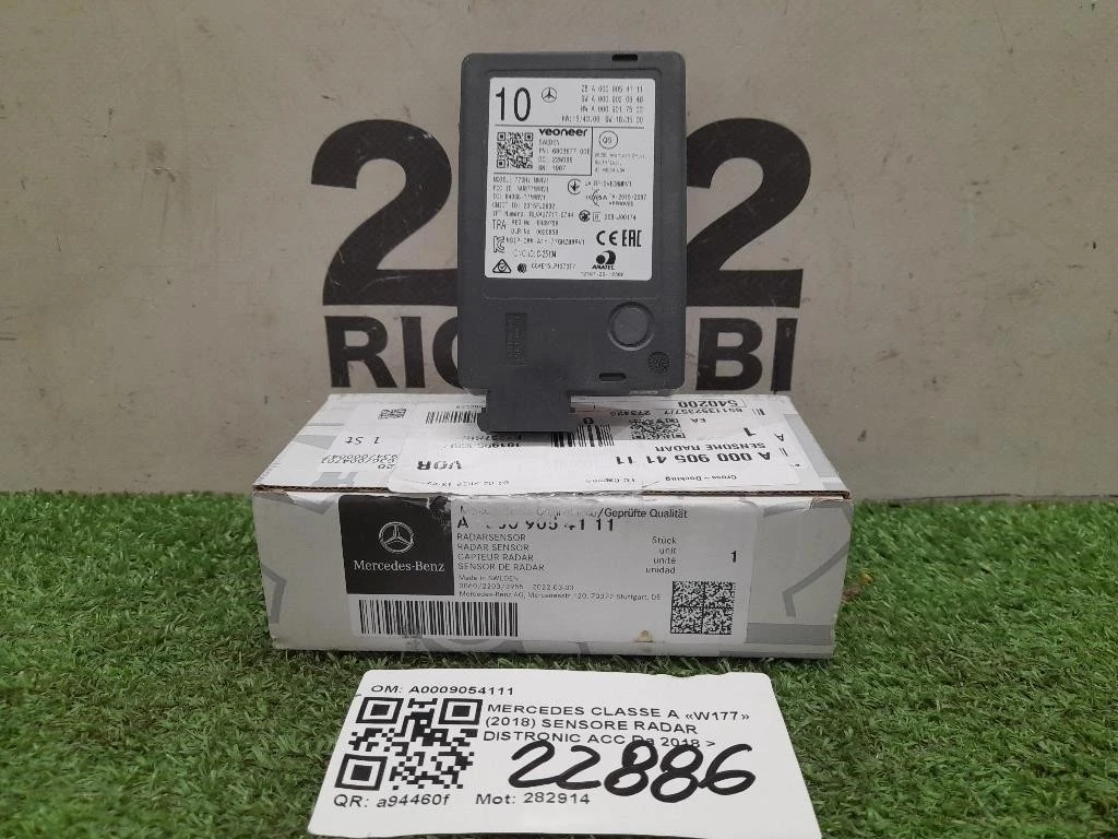 Sensore Radar Distronic ACC A0009054111 Mercedes Classe A W177 2018