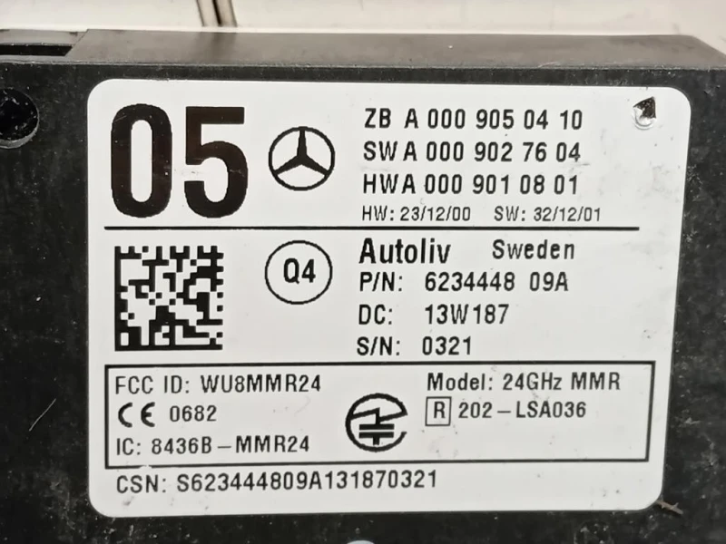 Sensore Radar Distronic ACC A0009050410 Mercedes Classe E W212 2013