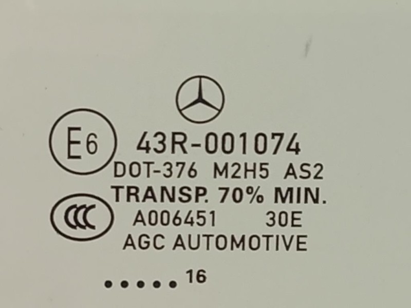 Cristallo Scendente Porta ANT DX 43R-001074 Mercedes Classe GLE W166 2015