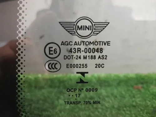 Cristallo Scendente Porta ANT DX E000255 Mini MINI Cooper R50 2001