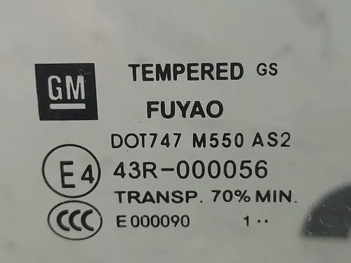 Cristallo Scendente Porta ANT DX 43R000056 Opel Insignia A 2009