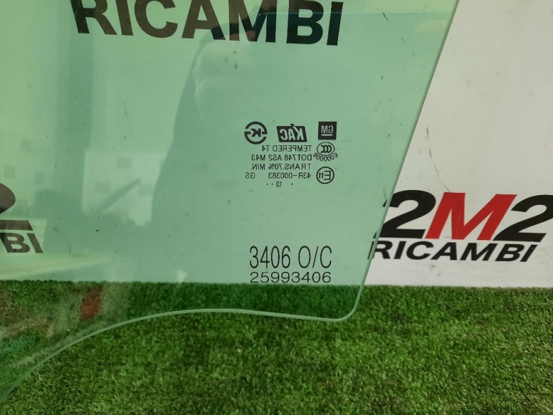 Cristallo Scendente Porta ANT DX 25993406 Opel Mokka 2013