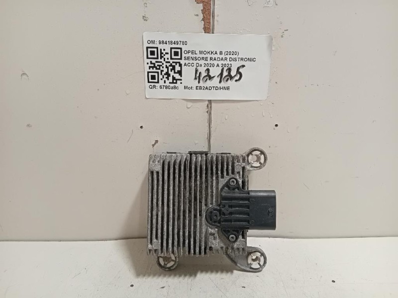 Sensore Radar Distronic ACC 9841849780 Opel Mokka B 2020