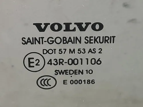 Cristallo Scendente Porta ANT DX E000186 Volvo S40 II 2004