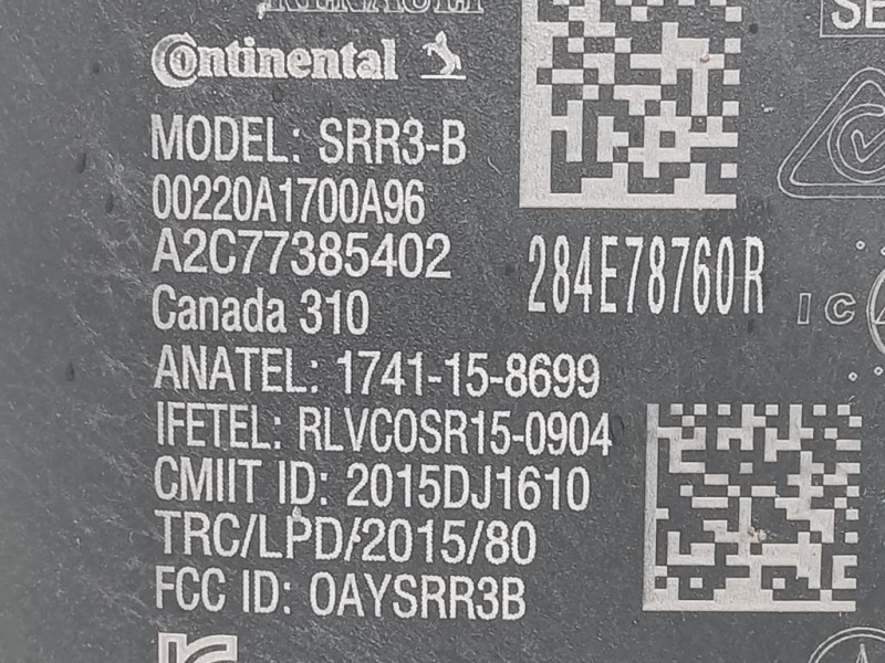 Sensore Radar Distronic ACC A2C77385402 Renault CLIO V 2019