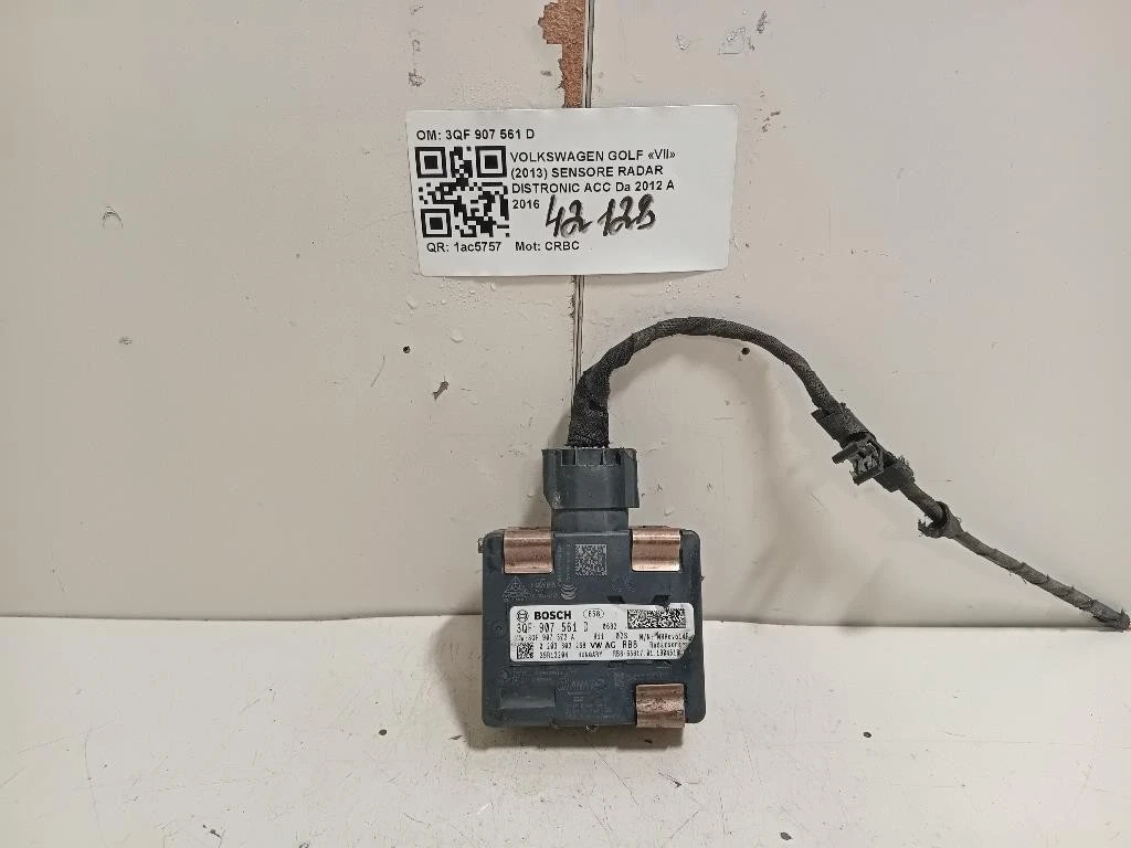 Sensore Radar Distronic ACC 3QF 907 561 D Volkswagen GOLF VII 2013