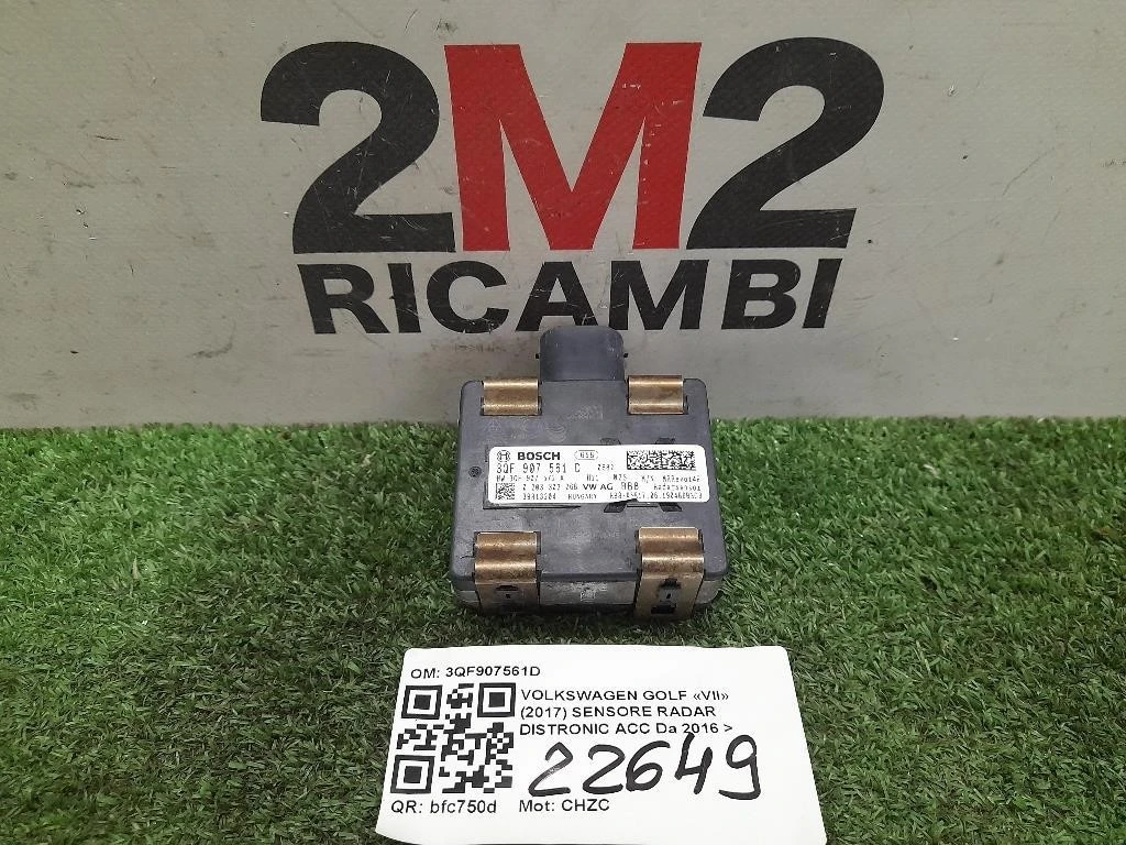 Sensore Radar Distronic ACC 3QF907561D Volkswagen GOLF VII 2017