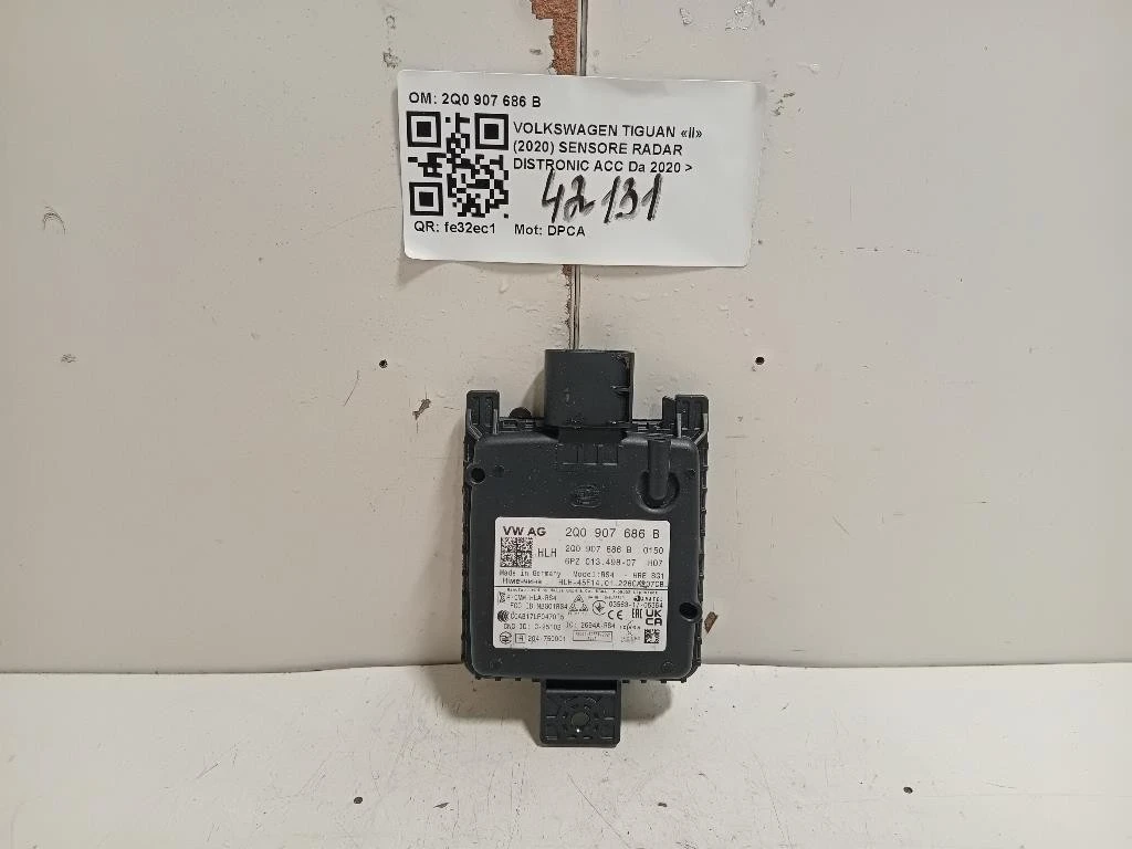 Sensore Radar Distronic ACC 2Q0 907 686 B Volkswagen Tiguan II 2020