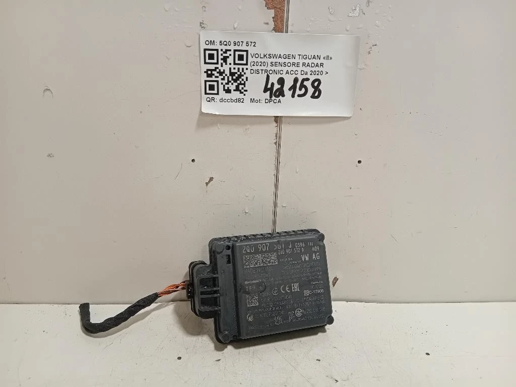 Sensore Radar Distronic ACC 5Q0907572 Volkswagen Tiguan II 2020