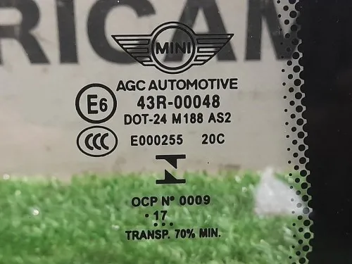 Cristallo Scendente Porta ANT SX E000255 Mini MINI Cooper R50 2001