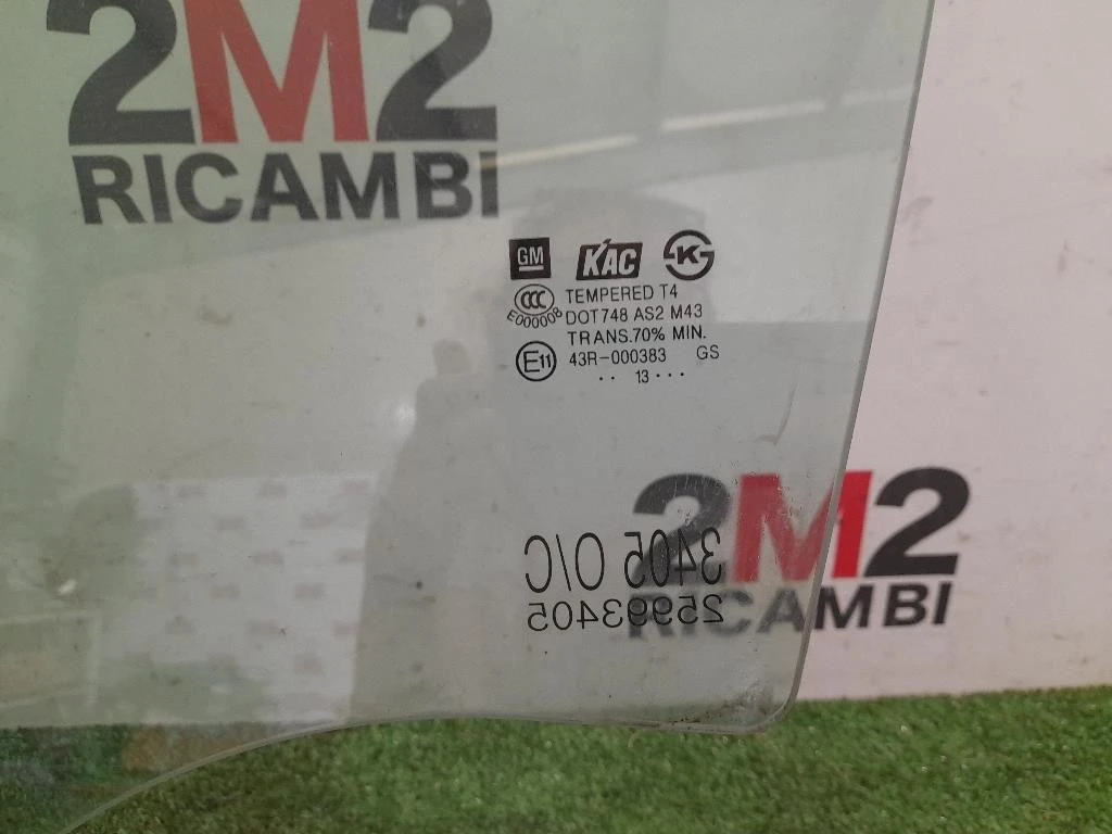 Cristallo Scendente Porta ANT SX 25993405 Opel Mokka 2013