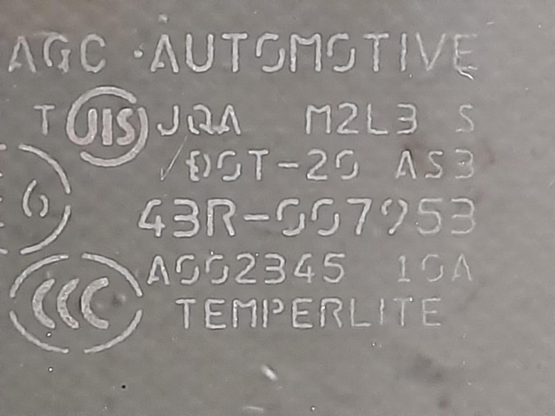 Cristallo Scendente Porta POST DX 43R007953 Mitsubishi ASX I 2010