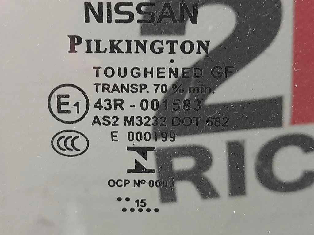 Cristallo Scendente Porta POST DX 43R001583 Nissan Qashqai II 2014
