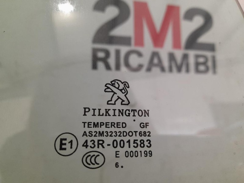 Cristallo Scendente Porta POST DX 9673360880 Peugeot 208 I 2012