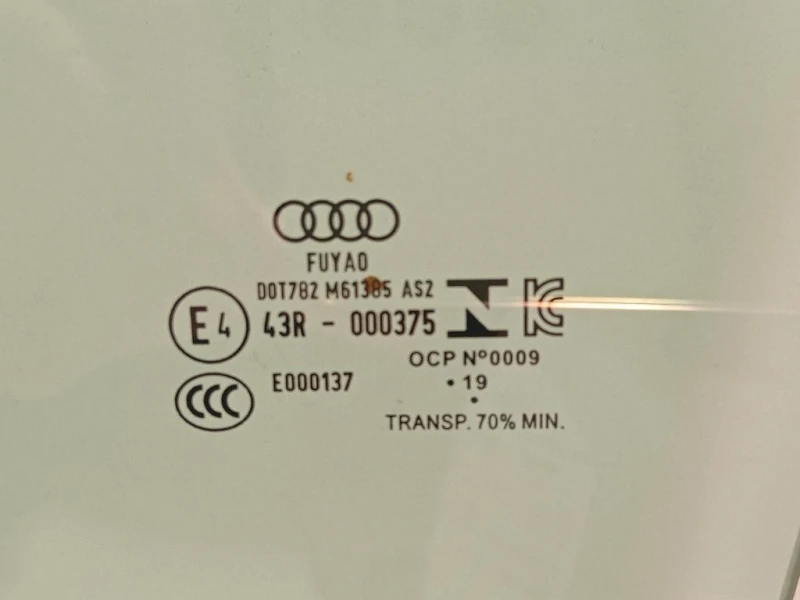 Cristallo Scendente Porta POST SX 4K9845025A Audi A6 4a5c8 Avant 2018