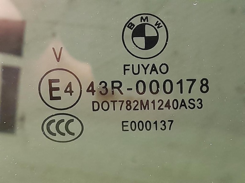 Cristallo Scendente Porta POST SX 43R000178 Bmw Serie 3 F30 Berlina 2012