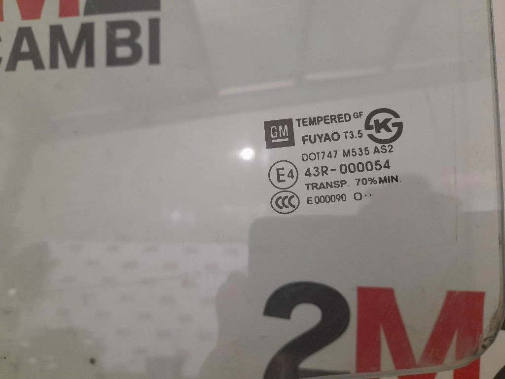 Cristallo Scendente Porta POST SX 96833085 Chevrolet Cruze 2009