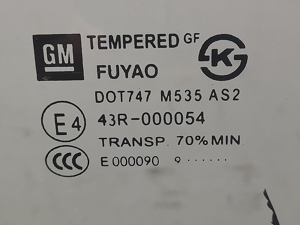 Cristallo Scendente Porta POST SX 43R000054 Chevrolet Cruze 2011