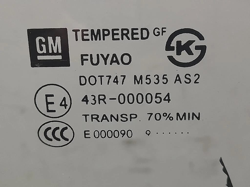 Cristallo Scendente Porta POST SX 43R000054 Chevrolet Cruze 2011