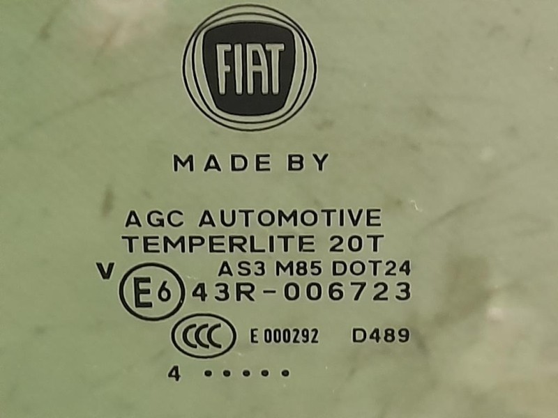 Cristallo Scendente Porta POST SX AS3M85DOT24 Fiat 500L 2013