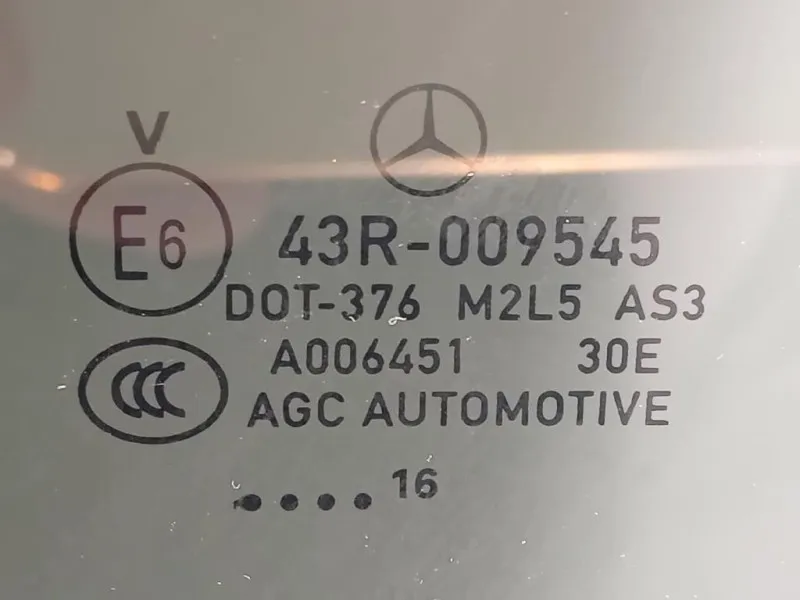 Cristallo Scendente Porta POST SX A1667351910 Mercedes Classe GLE W166 2015