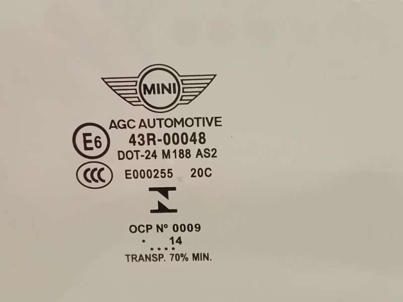 Cristallo Scendente Porta POST SX Mini MINI ONE F55 2014