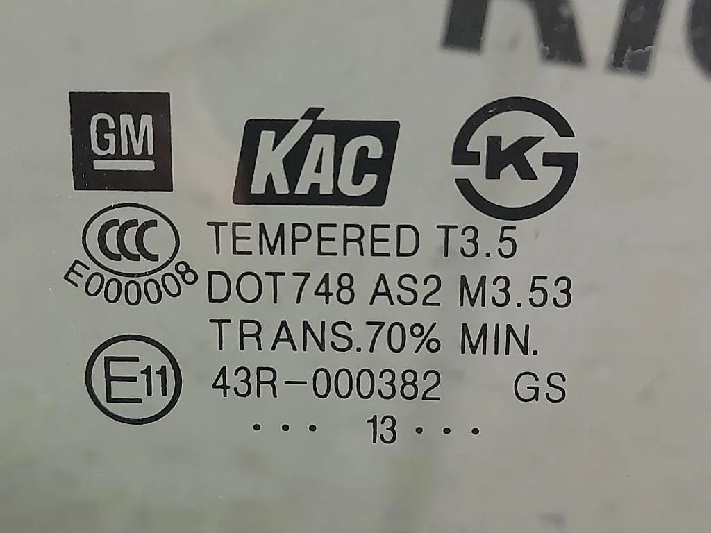 Cristallo Scendente Porta POST SX 95276489 Opel Meriva B 2014