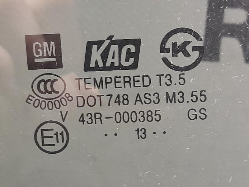 Cristallo Scendente Porta POST SX 95276487 Opel Mokka 2013