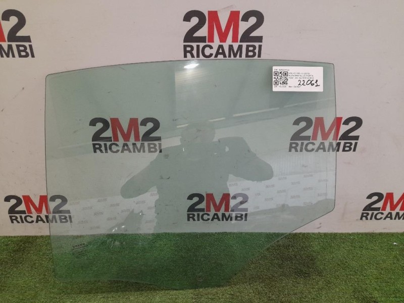 Cristallo Scendente Porta POST SX 43R001105 Volvo V60 I 2010