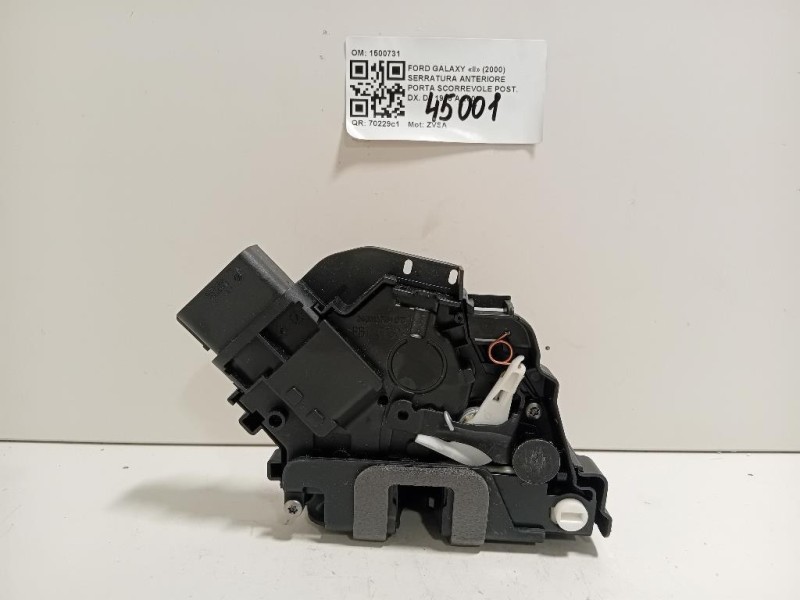 Serratura Anteriore Porta Scorrevole POST DX 1500731 Ford Galaxy II 2000