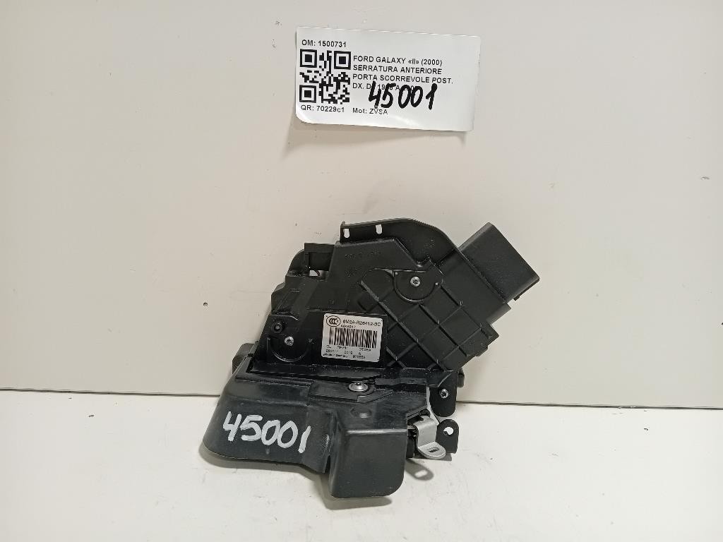 Serratura Anteriore Porta Scorrevole POST DX 1500731 Ford Galaxy II 2000