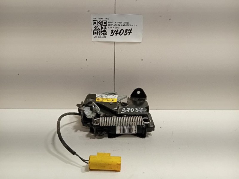 Serratura Capote DX 7376977 02 Bmw X1 F48 2015
