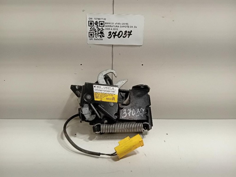 Serratura Capote DX 7376977 02 Bmw X1 F48 2015